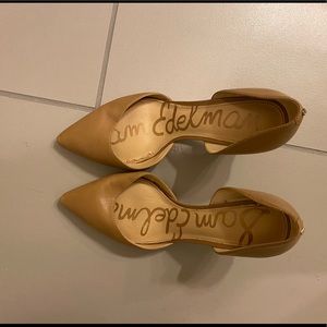 Sam Edelman | Nude / Tan D’Orsay Pumps | Napa Leather